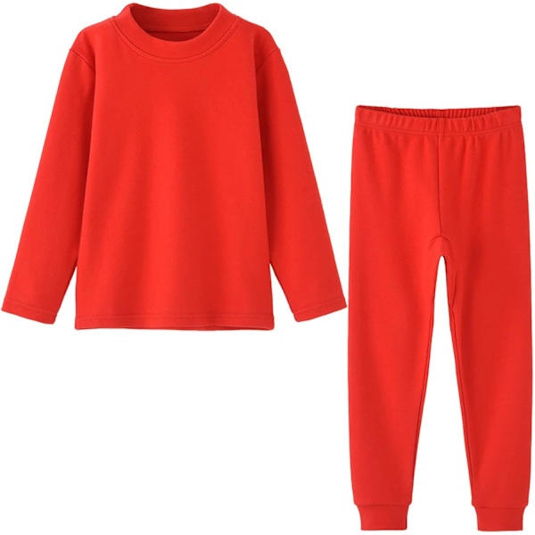 Toddler Termisk Undertøjssæt Piger Drenge Lange Johns Børn Pyjamas Pjs. 3-7 År