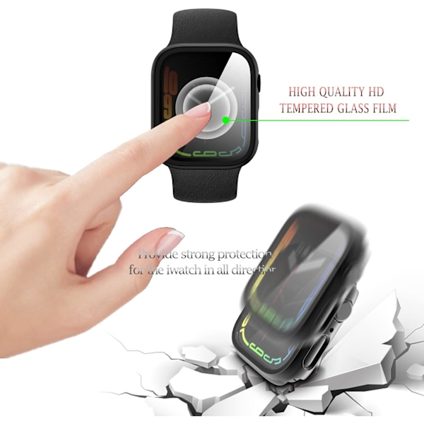 Fodral kompatibelt med Apple Watch Series 8/7 41 mm 45 mm skärm