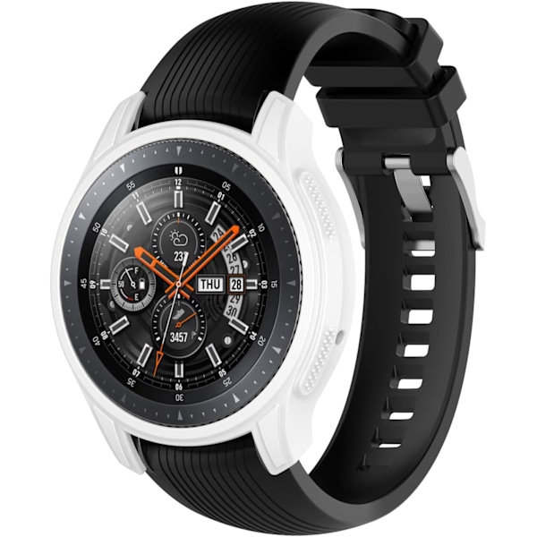 Yhteensopiva Galaxy Watch 46mm -kotelon, Gear S3 Frontier -suojakotelon kanssa, pehmeä silikonisuojapuskurin suojakotelo Galaxy 46mm Watc -kellolle