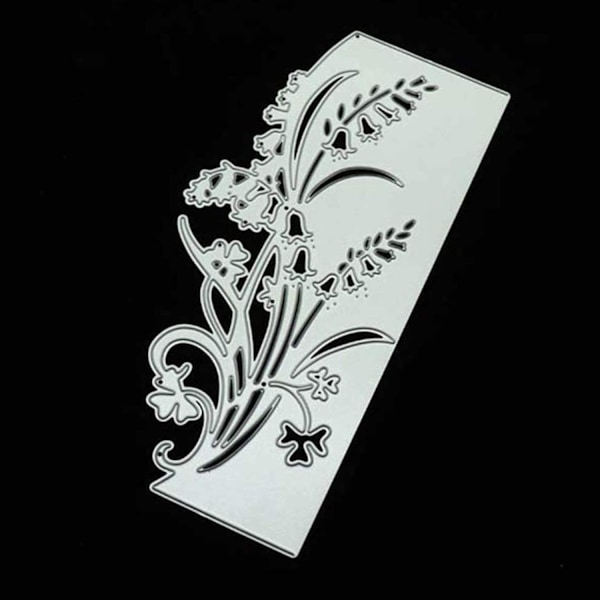 Blomsterblad Metal Die Cuts, Glory Flower Lace Bells Edge Cutting Dies Cut Stencils