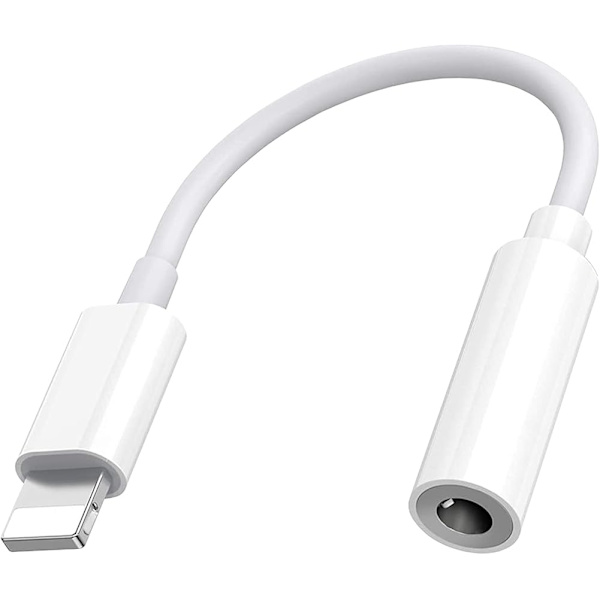 Apple Lightning til 3,5 mm hovedtelefonstikadapterdongle