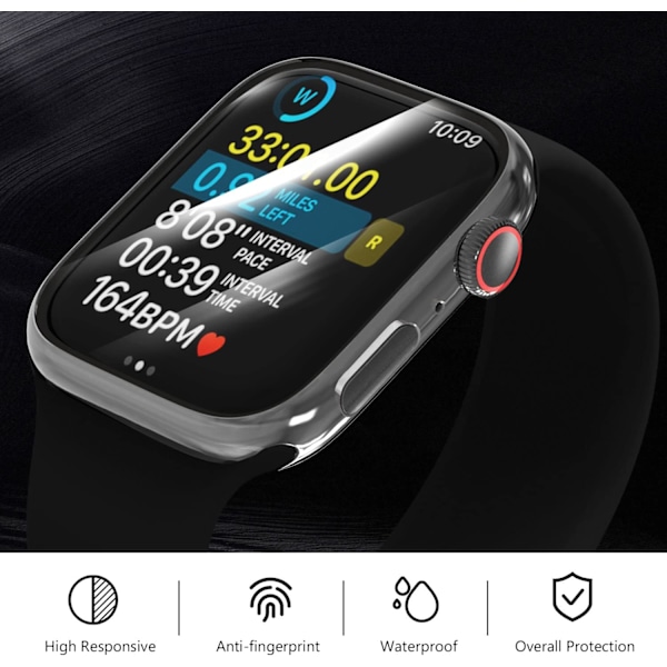 Bumperfodral med skärmskydd för Apple Watch 40 mm