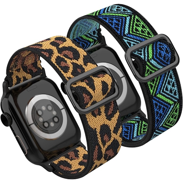 Strækbar Solo Loop-rem, der er kompatibel med Apple Watch-rem 38 mm 40 mm