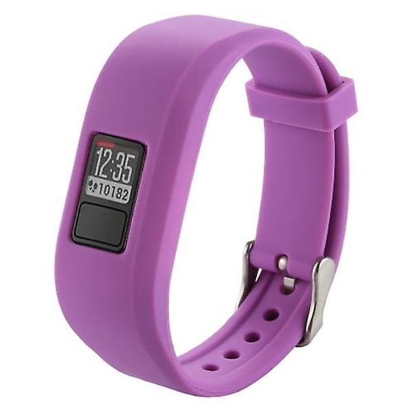 Til Garmin Vivofit 3 Smart Watch Silikone urbånd, længde: ca. 24,2 cm GRS Purple