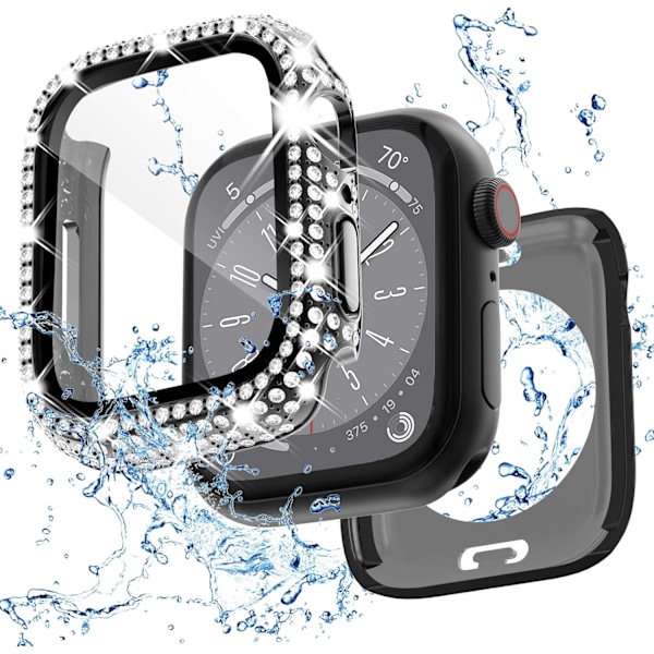 2 i 1 Bling vanntett etui for iWatch Series 6