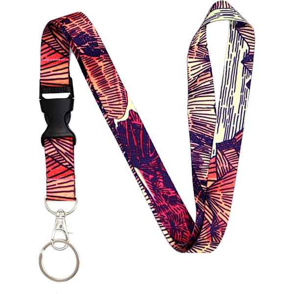 Lanyard för nycklar Nyckelring Lanyard Premium Soft Silkesbred