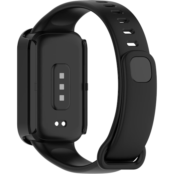 Kompatibelt skal för Xiaomi Smart Band 9 Active med inbyggt skärmskydd, full täckning, anti-repor, anti-fingeravtryck, mjukt TPU-skal passande för Xiaom