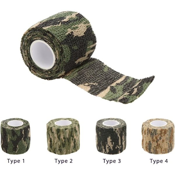 Selvklæbende beskyttende camouflage tape wrap 5CM x 4.5M