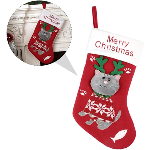 1 Stk Julstrumpor Julgranstrumpor Presentpåse Att Hänga Upp Christmas Socks Kids Julstrumpor Barn Juldekorationer