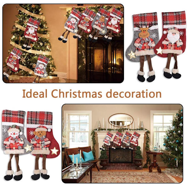 Julstrumpor 4-pack
