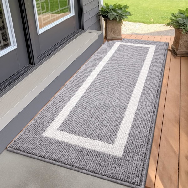 Indoor Door Mat, 47x20, Non-Slip Absorbent Resist Dirt Entrance Mat, Washable