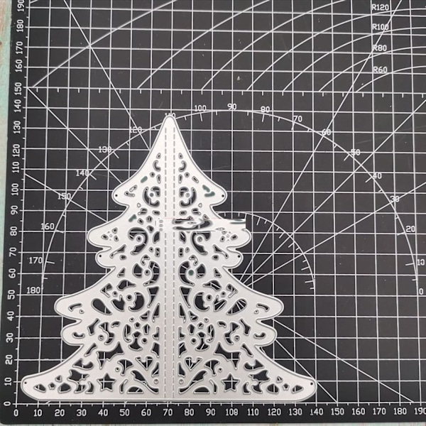 3D Julgran Metall Die Cuts - DIY Scrapbooking Decor