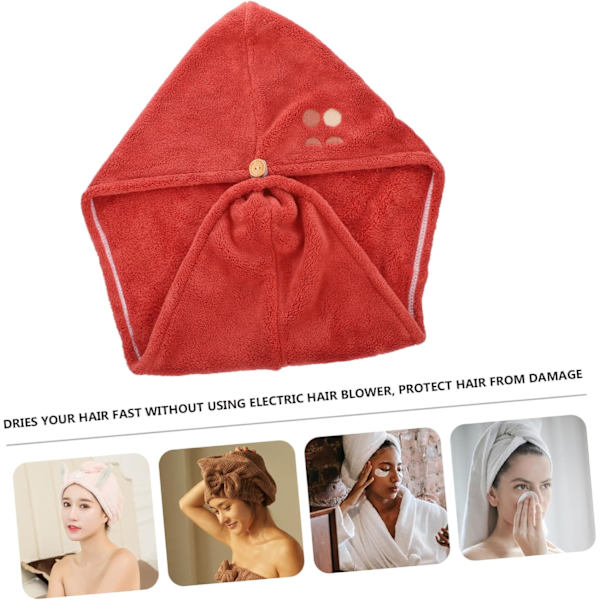 3 st mössa med knappar - Vattenabsorberande mikrofiberinpackningar