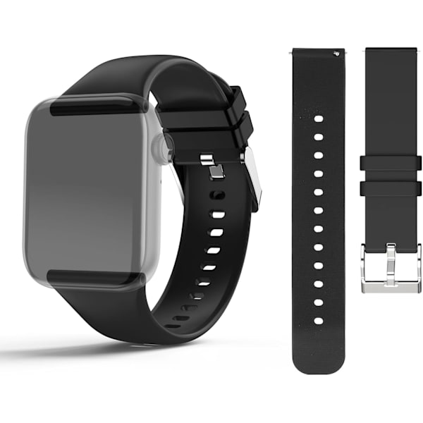 Silikon Smart Watch Band 28mm, Spänne i rostfritt stål, Vattentät