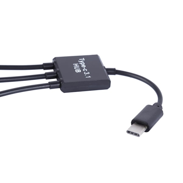 USB Type C 3.1 Hane till Dual USB 2.0 Hona OTG Laddning