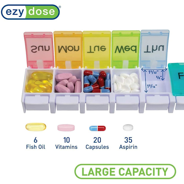Dos veckovis (7-dagars) pillerplanerare, case