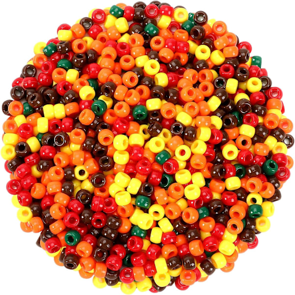 Höst Thanksgiving Pony Beads - 1200PCS för DIY-hantverk
