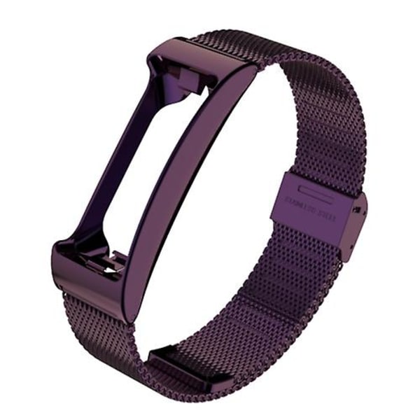 For Fitbit Inspire Hr Mijobs Milan Buckle Rustfrit Stål Urrem VFC Purple