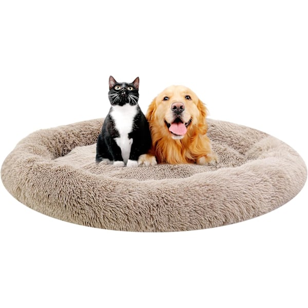 Calming Dog Beds for Small Medium Large Dogs - Round Donut Machine