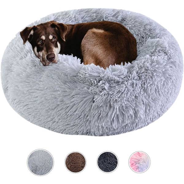 Hundeseng beroligende hundesenge til små mellemstore store hunde - rund donut