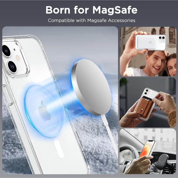 Magnetisk etui til iPhone 12 og iPhone 12 Pro 6,1\" - MagSafe-kompatibel, ridsefast,