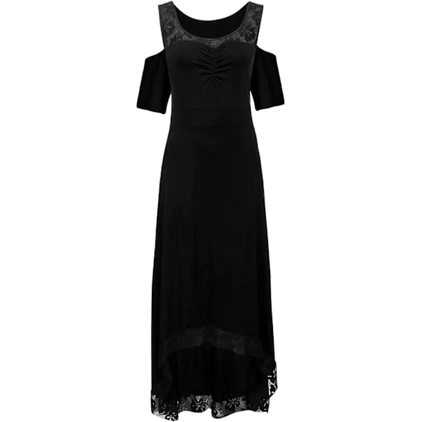 Plus Size Off Shoulder Partyklänningar för Kvinnor Sommar Casual Lös Blommigt Tryck