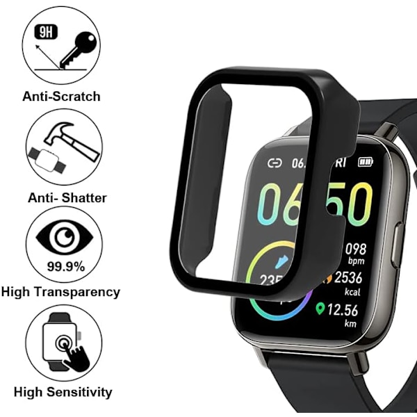 Smart Watch Fodral med skärmskydd för P32 P86 Kompatibel med