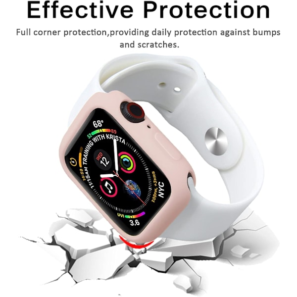 Kompatibelt Apple Watch Series 6 Series 5 Series 4 Etui 44mm, Anti-ridse Stødsikkert Beskyttelsescover til 44mm Series 6 / Series 5 / Series 4 Pin