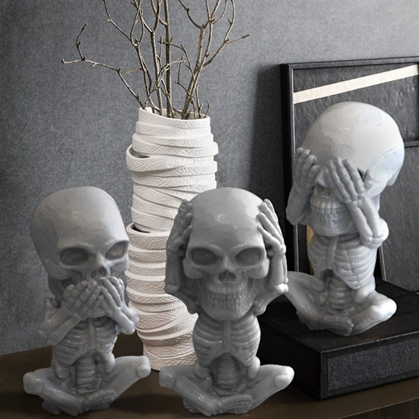 3D Kranie Lys Form Kolonne Silikoneform