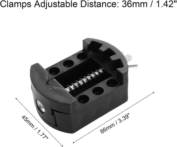 Kame S Home Watch Back Case Cover Remover Holder Tool Justerbar 36mm PE Sort