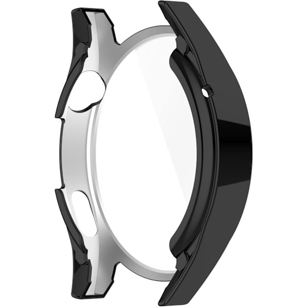 Beskyttende etui kompatibelt med Huawei Watch GT3 GT 3 42mm TPU etui Blød ultratynd beskyttelseskofanger (A) Sort/Sølv/Klar