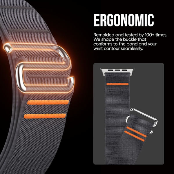 2-pack StretchFit Sportband kompatibel med   Watch Ultra Band 49mm 45mm 44mm 42mm Herr Dam, Stretchig Sport Loop Rem med S-krok för iWatch