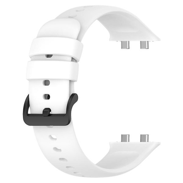 För Oppo Watch 3 Pro enfärgat mjukt silikonarmband YDX White