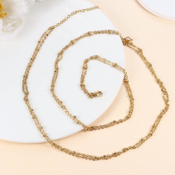 18K guldpläterade midjekedjor Body Chain för kvinnor