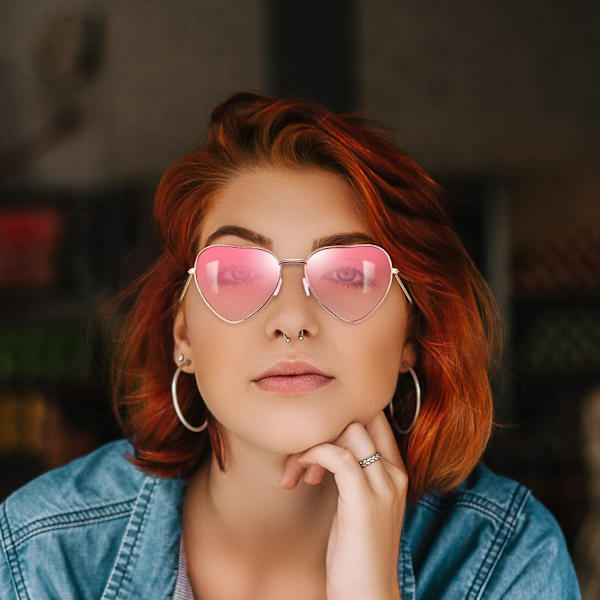 2 par Hippy Specs solbriller - Retro Hippy stil