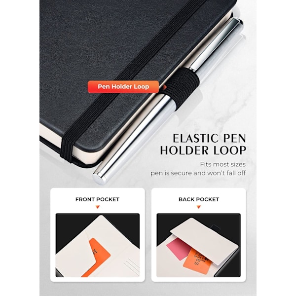 Pocket Notebook 2-pack, Liten Hardcover (3,7 x 5,7)