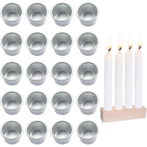 Ljushållare Taper Candle - Paket med 20 metalljusmunstycken