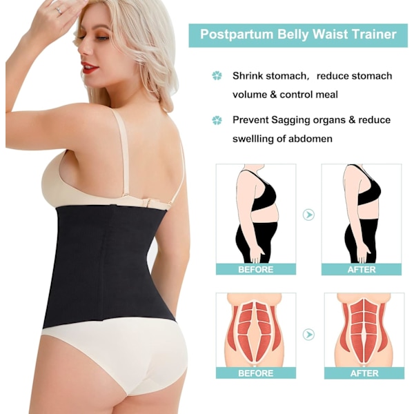 2 i 1 Postpartum Recovery Belt, Body Wraps fungerar för att strama åt lös hud