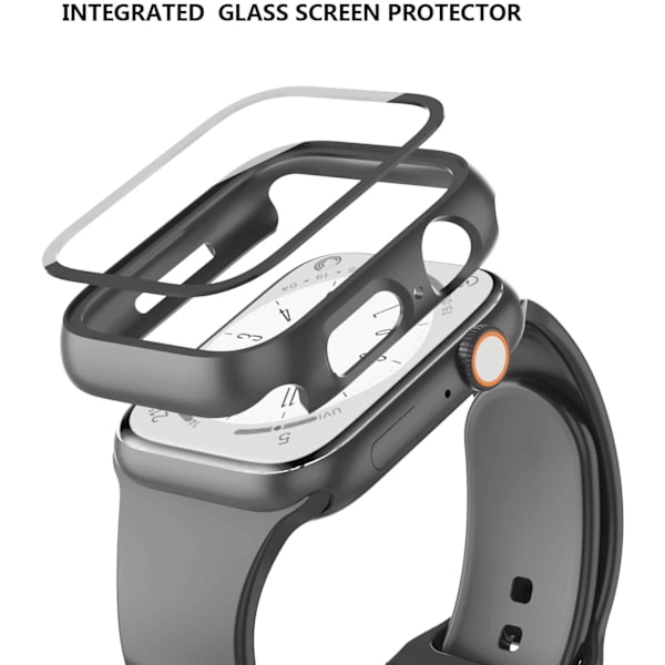2-pak etui til Apple Watch SE 2 Series 6/5/4 44 mm, med 9H indbygget