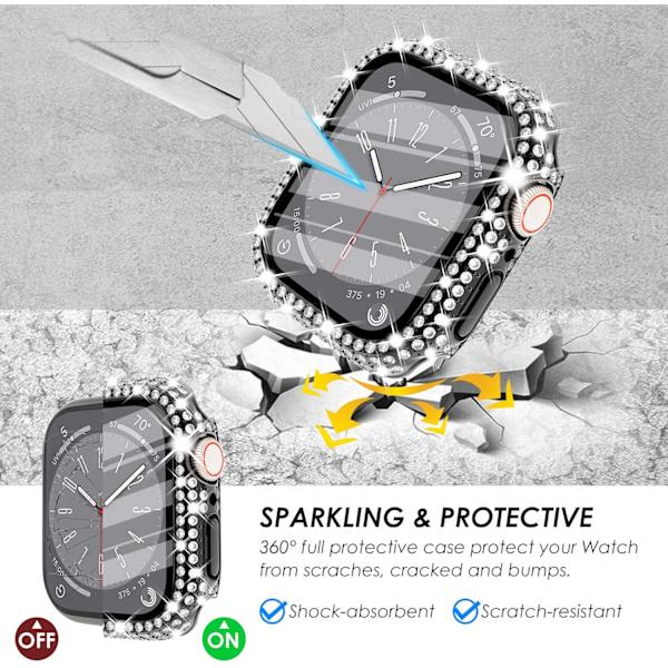 2 i 1 Bling vanntett etui for iWatch Series 6