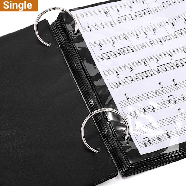 Enkeltsidet Flip Folder Sider (15 stk.) - Marching Band Musical Flip