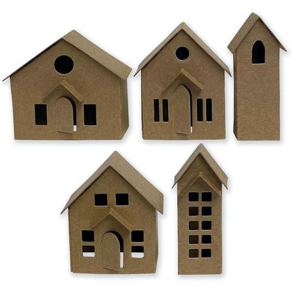3D håndlagde hus metallutstansninger - DIY Scrapbooking-dekor