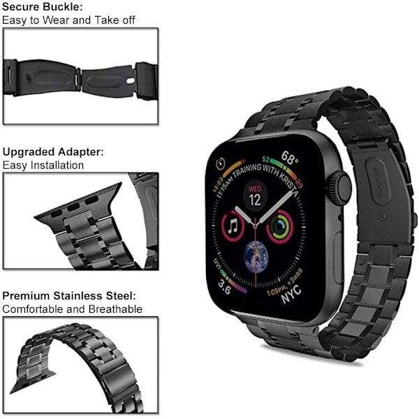 Kompatibel med Apple Watch-rem 38mm 40mm 42mm 44mm