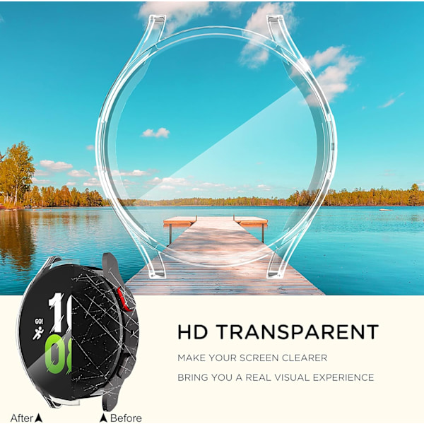 4-pack för Samsung Galaxy Watch 5 40 mm fodral, All-Around-skyddande