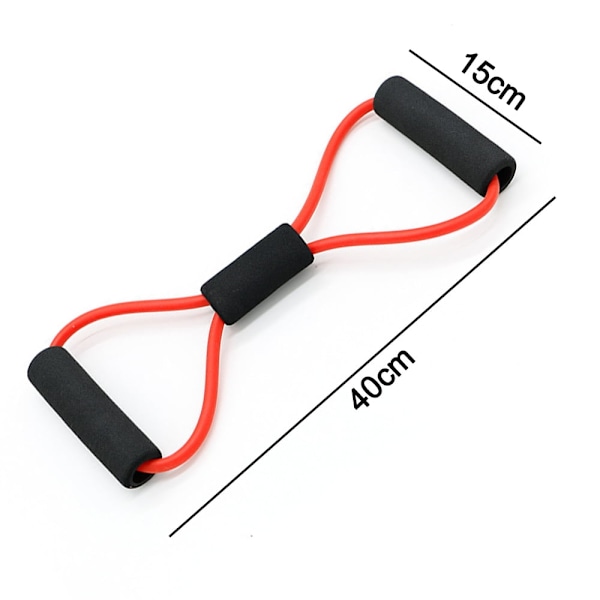 Figur 8 Motstandsbånd med håndtak - Elastisk fitness for