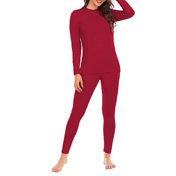 Womens Thermal Underwear Set Long Johns Vintertøj Base Layer Cuddle Duds