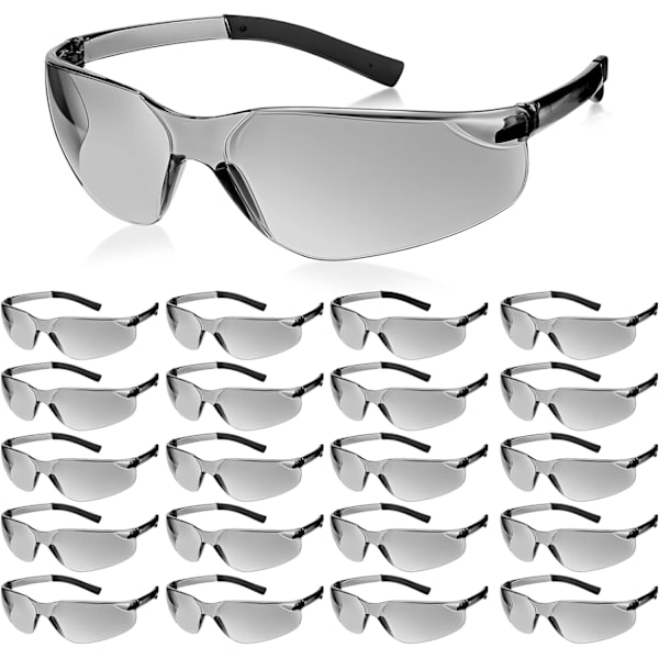 20 st Skyddsglasögon UV reptålig glasögon polykarbonat