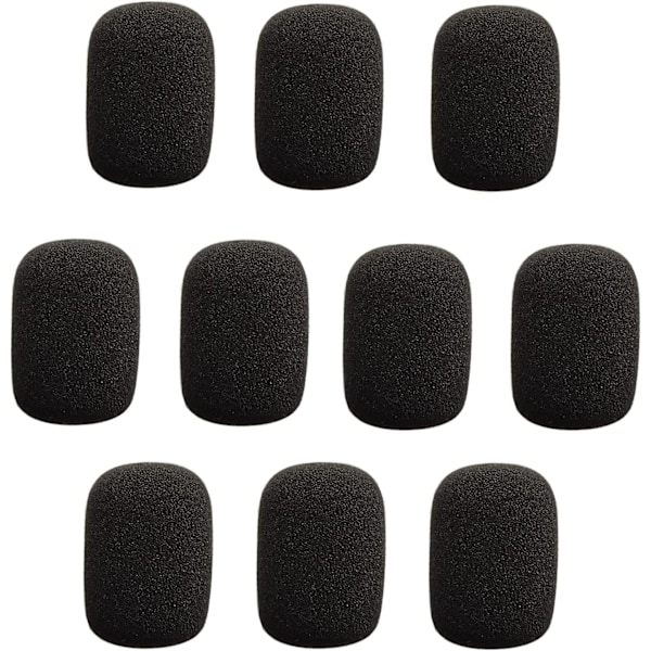 Mikrofon vindruta - 10-pack Mini Foam mikrofonskydd