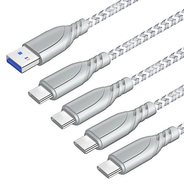 USB C-laderkabel 1FT 3FT 6FT 10FT ledning for Samsung Galaxy S21 S22