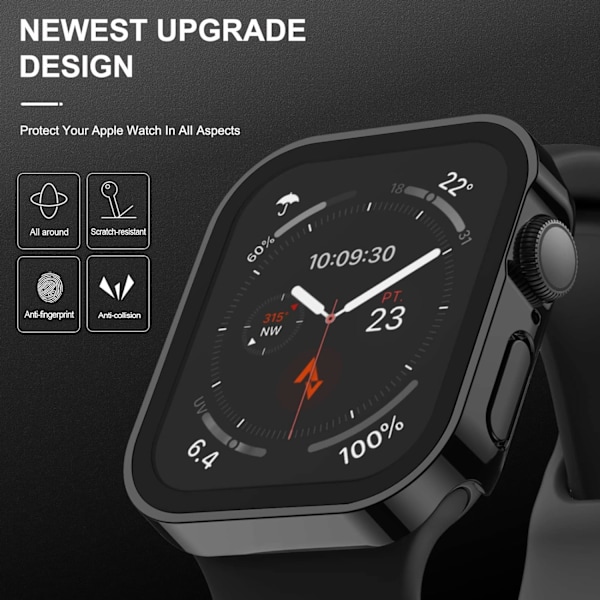 2-pak hårdt etui kompatibelt med Apple Watch 40Mm Series 6 Se Series